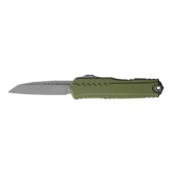 Автоматический нож Microtech Cypher II S/E, сталь M390, рукоять алюминий, зеленый