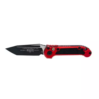 Автоматический нож Microtech LUDT Gen III T/E, сталь M390, рукоять алюминий, красный/черный