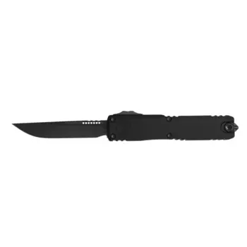 Автоматический нож Microtech Ultratech ZBP Gen III S/E, сталь M390MK, рукоять алюминий, черный