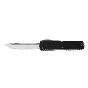 Автоматический нож Microtech Ultratech ZBP Gen III T/E, сталь M390, рукоять алюминий, черный