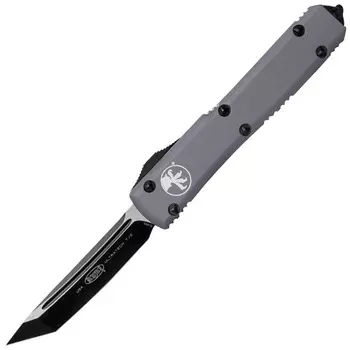 Автоматический выкидной нож Microtech Ultratech Gray, сталь CTS-204P, серая алюминиевая рукоять