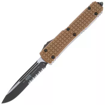 Автоматический выкидной нож Microtech Ultratech, сталь M390, рукоять G10/алюминий