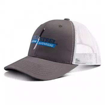 Бейсболка Cold Steel Logo Grey/White Mesh