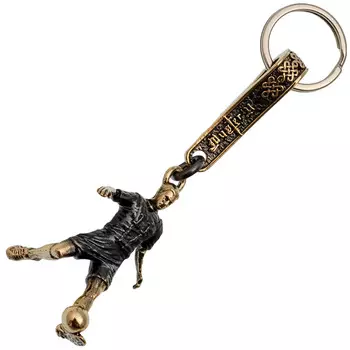 Брелок Футболист, бронза