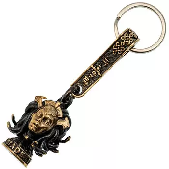 Брелок Медуза Горгона, бронза