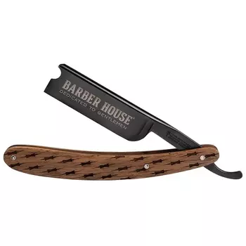 Бритва опасная Boker Barber Ноuse, 7/8, углеродистая сталь, рукоять орех