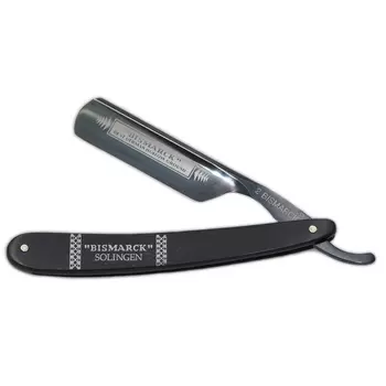 Бритва опасная Dovo Bismarck, сталь углеродистая, рукоять эбеновое дерево, чёрный