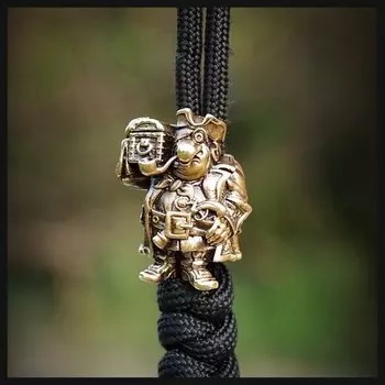 Бусина для темляка Бонс, латунь