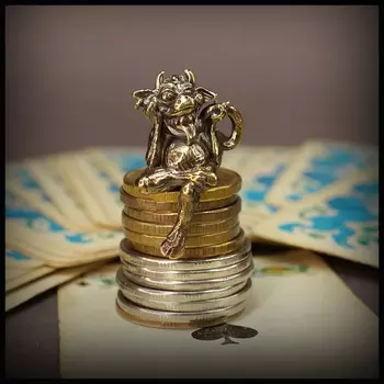 Бусина для темляка Чертёнок, латунь