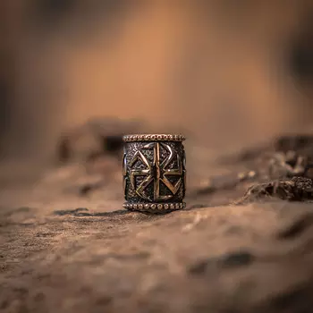 Бусина для темляка Коловрат, бронза