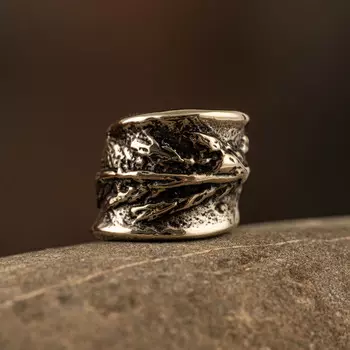 Бусина для темляка Травинка, мельхиор