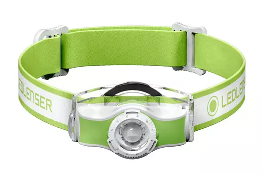 Фонарь светодиодный налобный LED Lenser MH3, зеленый, 200 лм, 1-АА