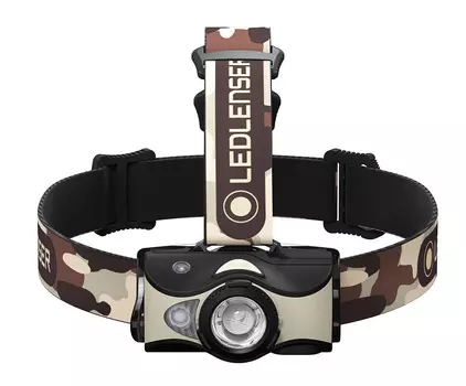 Фонарь светодиодный налобный LED Lenser MH8, черно-песочный, 600 лм