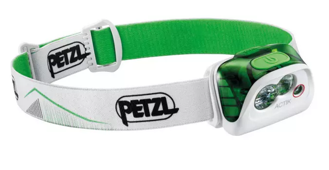 Фонарь светодиодный налобный Petzl Actik зеленый, 350 лм