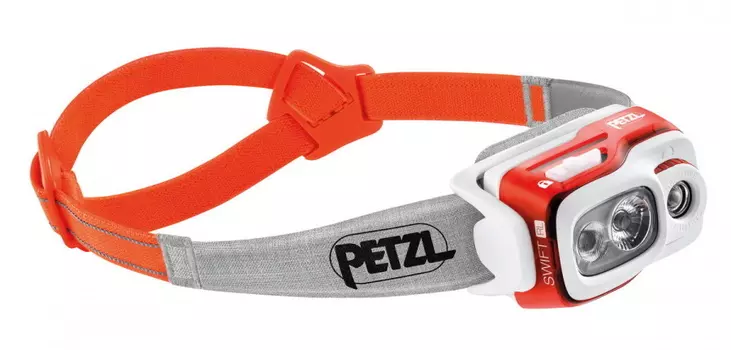 Фонарь светодиодный налобный Petzl Swift RL оранжевый, 900 лм, аккумулятор