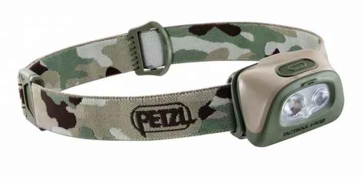 Фонарь светодиодный налобный Petzl TACTIKKA Plus RGB, камуфляж, 350 лм