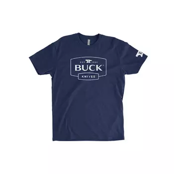 Футболка Buck Mens Navy Tee, размер M, синяя
