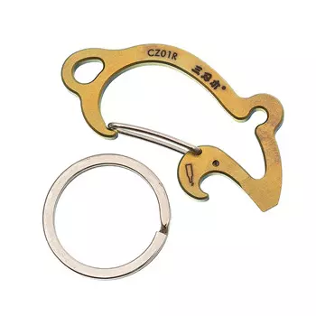 Карабин-мультитул Sanrenmu CZ01R, алюминий, золотистый