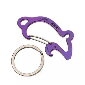 Карабин-мультитул Sanrenmu CZ01U, алюминий, фиолетовый