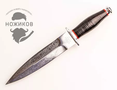 Кинжал Охотничий с рисунком, Златоуст, 95х18