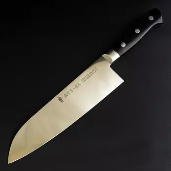 Кухонный нож G.Sakai, Santoku, 10813, сталь ATS-34, в подарочной упаковке