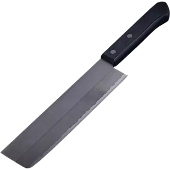 Кухонный нож Накири Tojiro Fuji Cutlery FC-1622, сталь Mo-V, рукоять полипропилен, черный