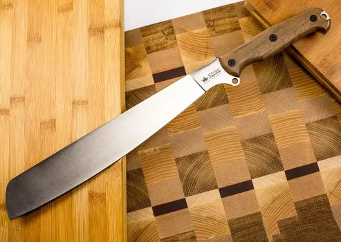 Мачете BushMate Convex AUS-8, орех, Kizlyar Supreme