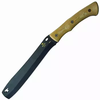 Мачете Compadre Froe - Buck 0108BRS1, сталь Cerakote® Cobalt coated 5160 spring steel, рукоять микарта