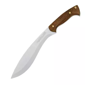 Мачете Fox Kukri, сталь 440А, рукоять дерево кокоболо, коричневый