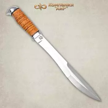 Мачете туристический (разделочный) АиР "Боярин", сталь 95х18, рукоять береста