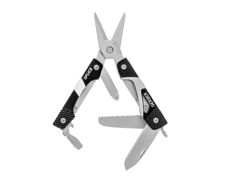 Мультитул, брелок Gerber Splice Black Pocket Tool, чёрный