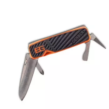 Мультитул Gerber Bear Grylls Pocket Tool, сталь 5Cr15, прорезиненная рукоять