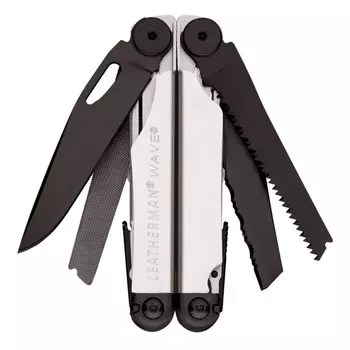 Мультитул Leatherman WAVE BLACK &amp; SILVER с нейлоновым чехлом