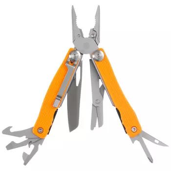 Мультитул Stinger 106 мм, 15 функций, оранжевый, в комплекте нейлоновый чехол