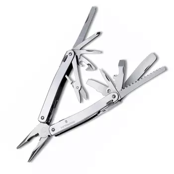 Мультитул Victorinox SwissTool Spirit, сталь X50CrMoV15, рукоять нержавеющая сталь, в блистере