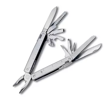 Мультитул Victorinox SwissTool, сталь X50CrMoV15, рукоять нержавеющая сталь, в чехле