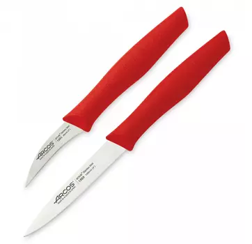 Набор из 2-х ножей для чистки и нарезки овощей Nova Arcos, красный
