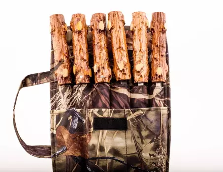 Набор из 6-ти шампуров с мангалом "Пенек", в чехле