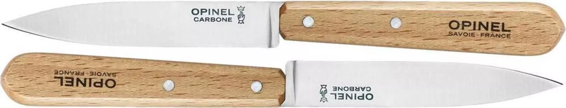Набор Opinel из двух ножей N°112, углеродистая сталь, для очистки овощей