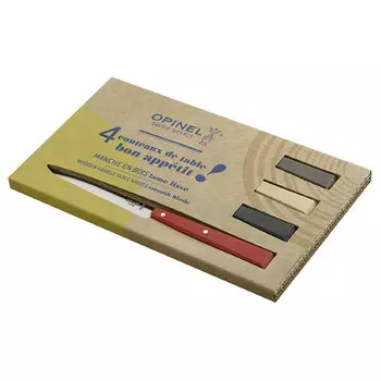 Набор столовых ножей Opinel LOFT N°125, рукоять дерево, нержавеющая сталь