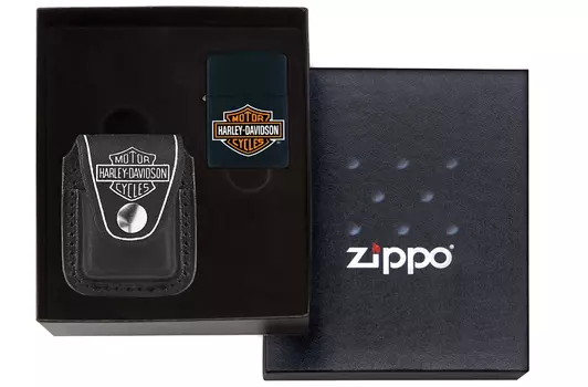 Набор ZIPPO Harley-Davidson®: зажигалка 218HD.H252 и чехол HDP6 в подарочной коробке