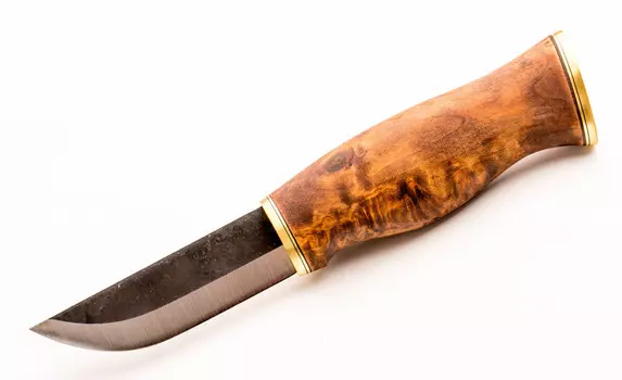 Нож Ahti Puukko Leuku 90, финская береза, сталь carbon