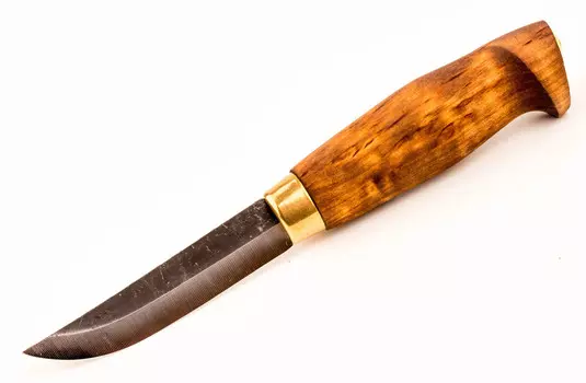 Нож Ahti Puukko Mets 95, финская береза, сталь 12C27