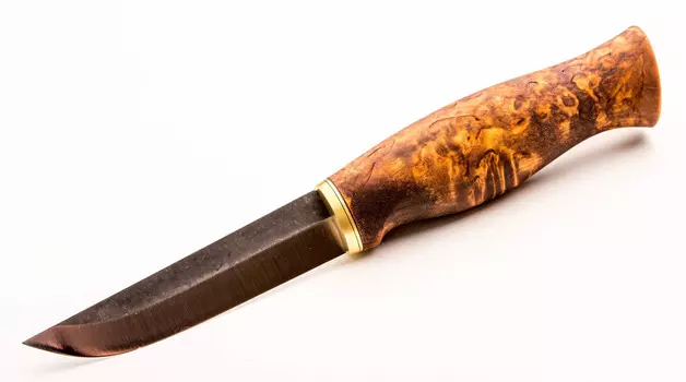 Нож Ahti Puukko Vaara 95, финская береза, сталь Carbon