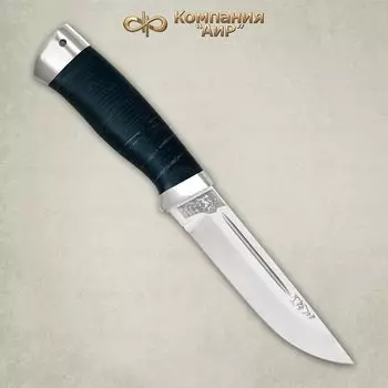 Нож АиР "Бекас", сталь 100х13м, рукоять кожа, алюминий