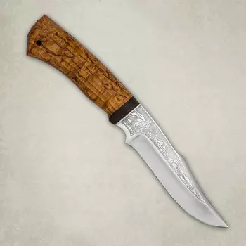 Нож АиР Хазар, сталь Elmax, рукоять карельская береза