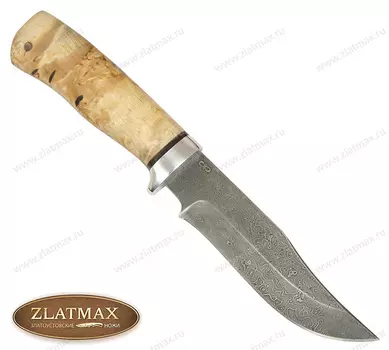 Нож АиР Клычок-1, сталь ZD 0803, рукоять карельская береза, алюминий