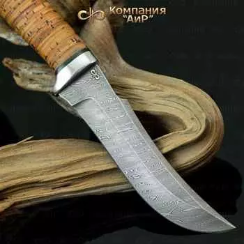 Нож АиР "Клык", сталь ZD 0803, рукоять береста, алюминий