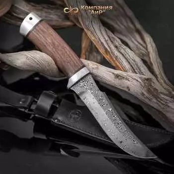 Нож АиР "Клык", сталь ZD 0803, рукоять дерево, алюминий