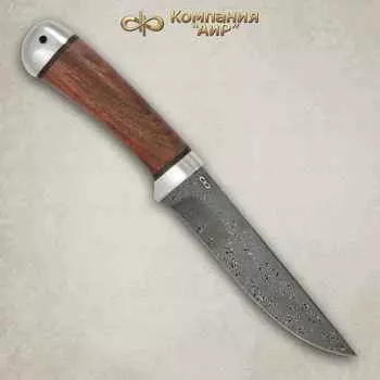 Нож АиР «Лиса», сталь ZDI 1016, рукоять дерево, алюминий